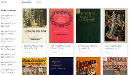 home page EUVS libreria sui cocktail online gratuita